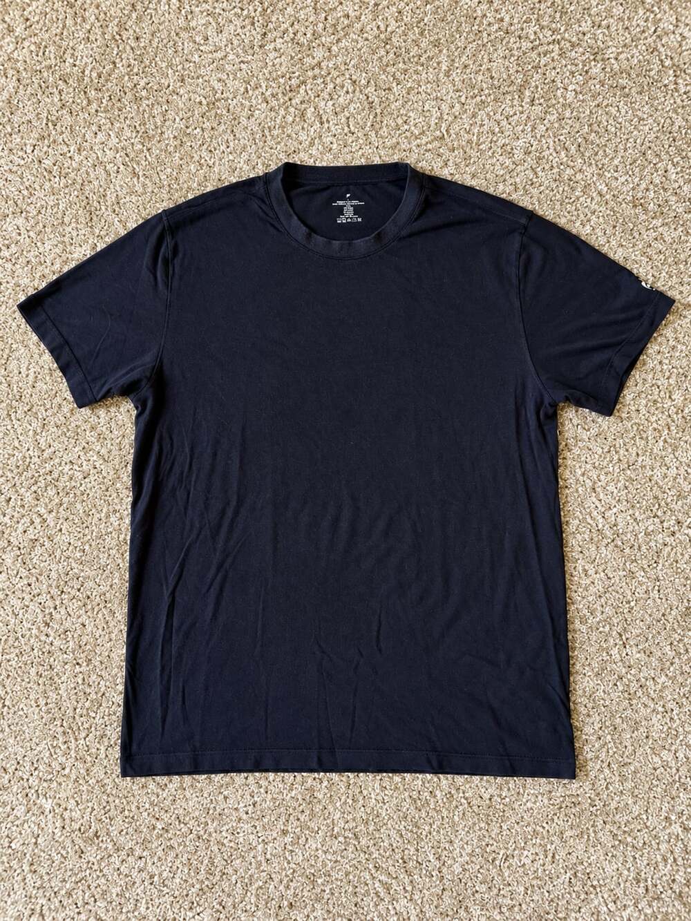 Fabletics 24/7 T-Shirt Size L Black Cotton Blend, Pack of 3